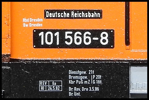 101 566-8 / Deutsche Reichsbahn - Hersteller: PIKO